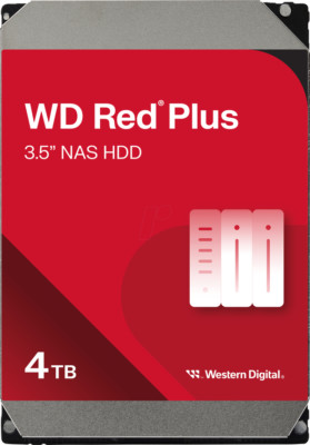 Western Digital WD Red Plus 4TB 3,5 Zoll NAS-Festplatte (WD40EFPX)