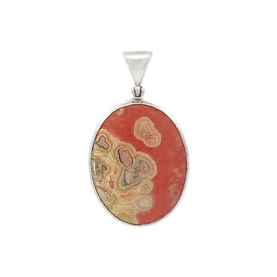 Rhodochrosite Stone Pendant Necklace by Stones Desire