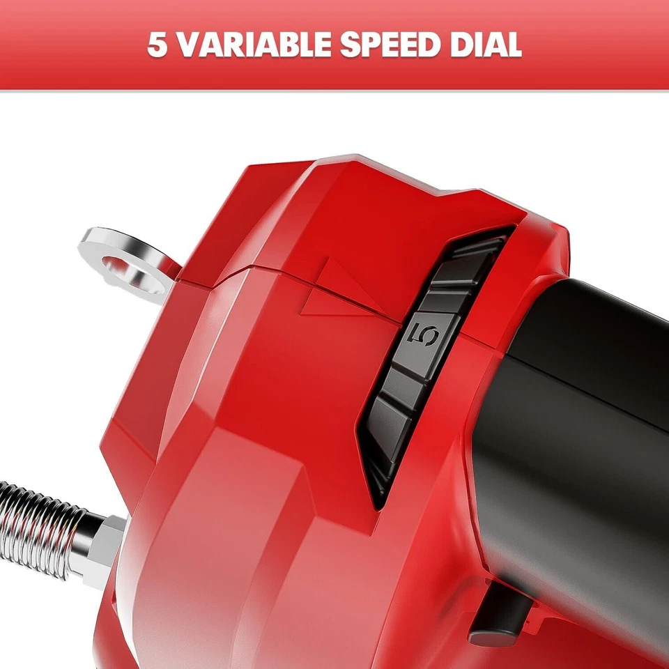 Pistola de engrase eléctrica compatible con batería Milwaukee 18V (solo herramienta), 10.000 psi, Foto 2 de 4