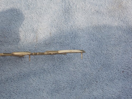 1961 Chrysler New Yorker glove compartment emblem script - Picture 11 of 12