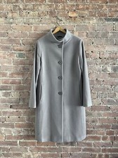 Cinzia Rocca Icons Womens Top Coat, Sz 48 It /12 Us, Mocha Wool/cashmere
