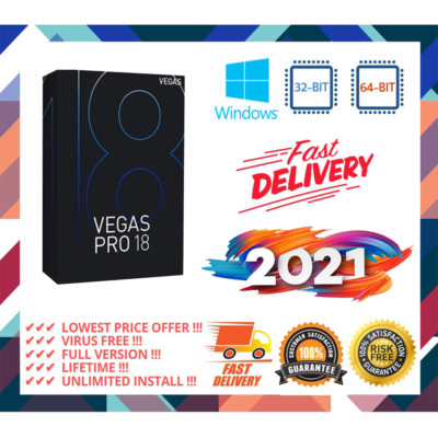 MAGIX VEGAS PRO 18.0 VIDEO EDITOR NEUESTE 2021 VOLLVERSION LEBENSZEITAKTIVIERUNG