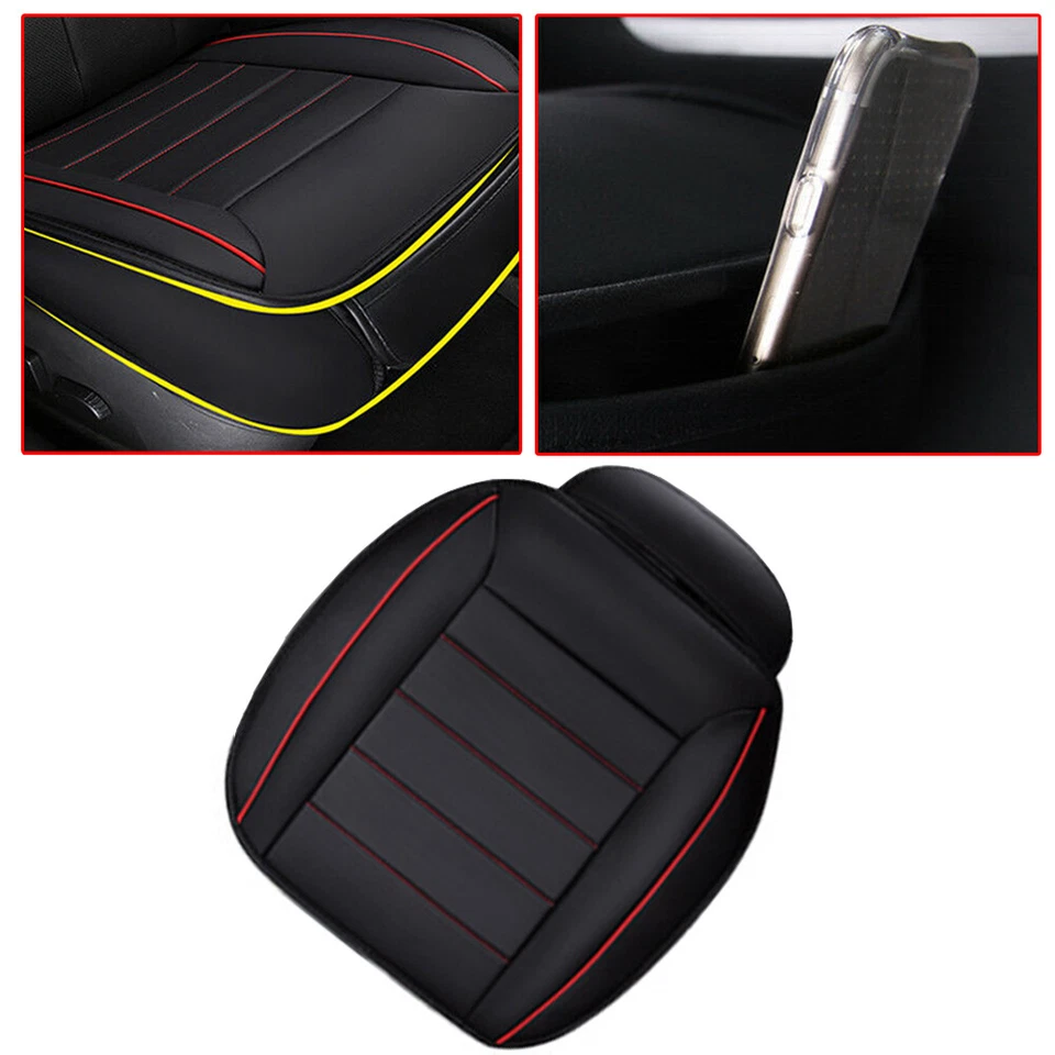 Funda de asiento de coche delantera envolvente completa alfombrilla de cuero almohadilla silla de coche cojín protectores Foto 3 de 4