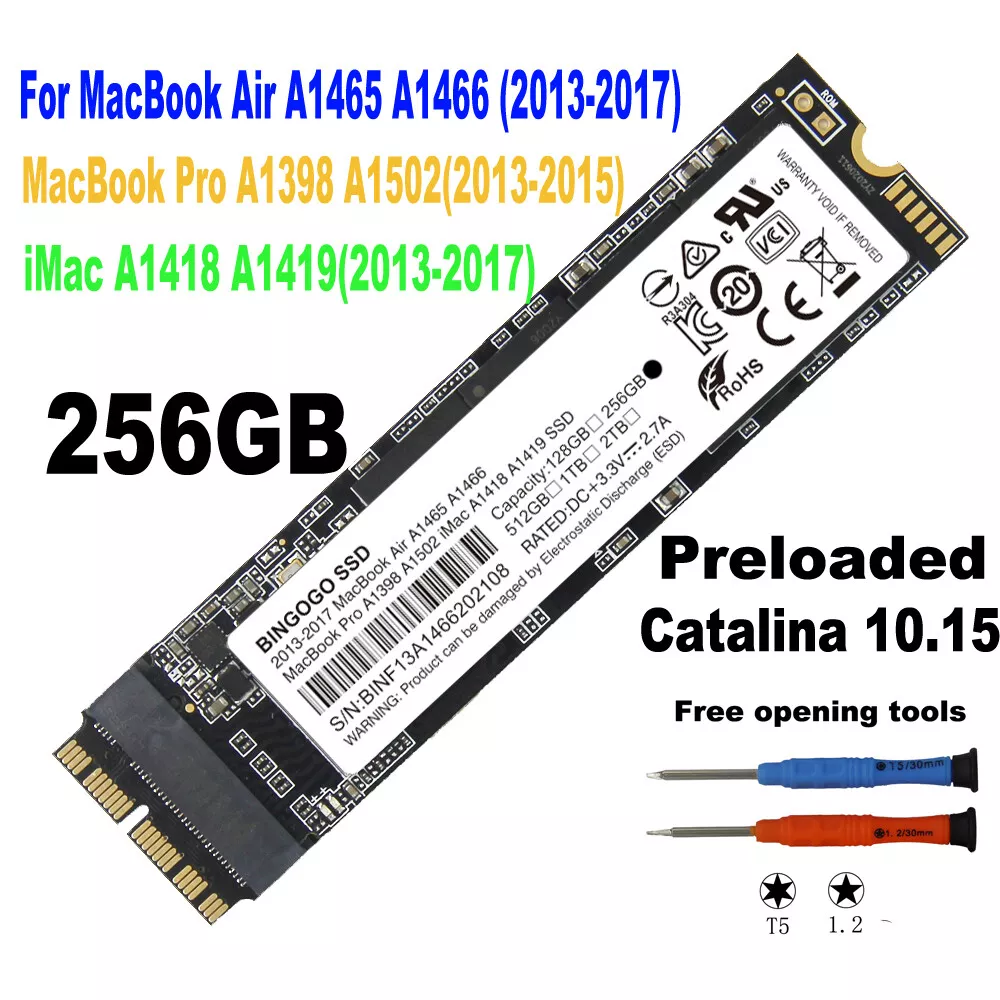 256GB SSD for 2013 2014 2015 A1465 MacBook A1502 A1398 | eBay