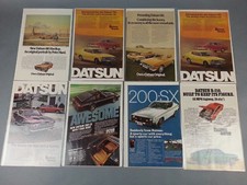 8 Original Vtg Datsun Auto Ad 1970s 1980s Advertising Magazine Page
