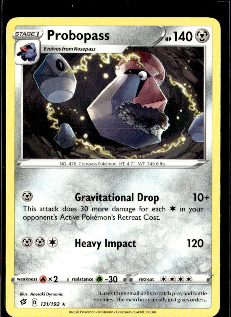 Pokemon Probopass 131/192 Rebel Clash Non Holo Rare 2 Card Lot
