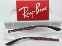 Authentic Rayban Optical Rb 8415 Carbon Fiber W/ Red Logos Replacement Temples Authentic Rayban Optical Rb 8415 Carbon Fiber W/ Red Logos Replacement Temples