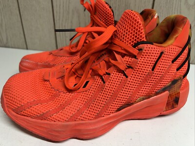 Sneakers Orange Dame Fire Inside Size 7-Adidas Dame Basketball
