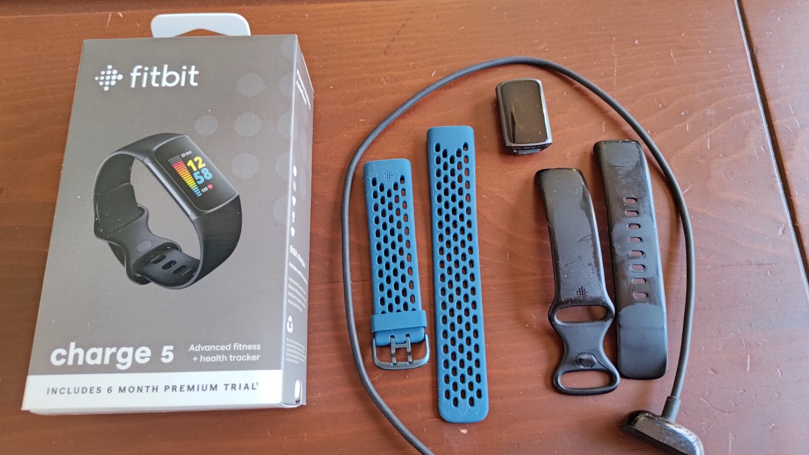 Fitbit Charge 5 Black Graphite Stainless Steel Activity Tracker-image