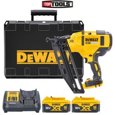 DeWalt DCN660P2 18V BL 2nd Fix Finish Nailer + 2x 5Ah Batteries, Charger & Box