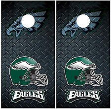 Philadelphia Eagles Diamond Plate Cornhole Board Decal Wrap Wraps