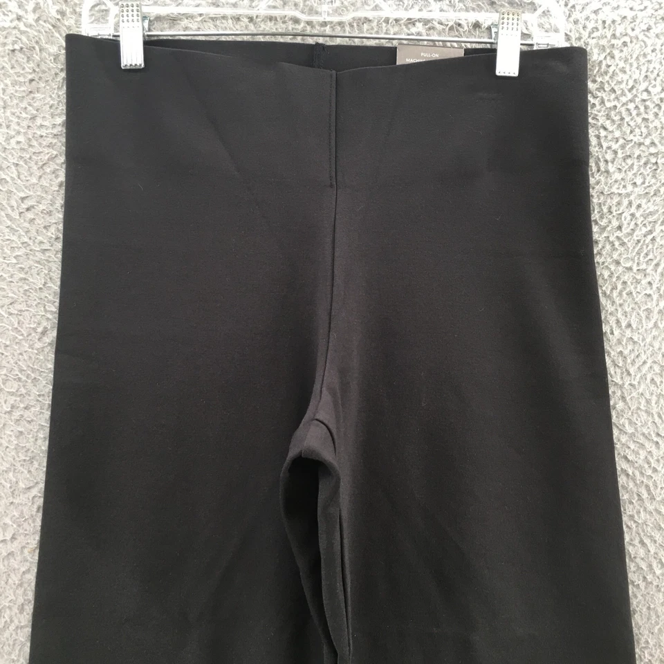 Pantalones Worthington Bootcut para mujer medianos negros tiro alto elásticos NUEVO Foto 2 de 4