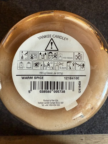 Yankee Candle - Tarro grande clásico original - Warm Spice - Imagen 4 de 4