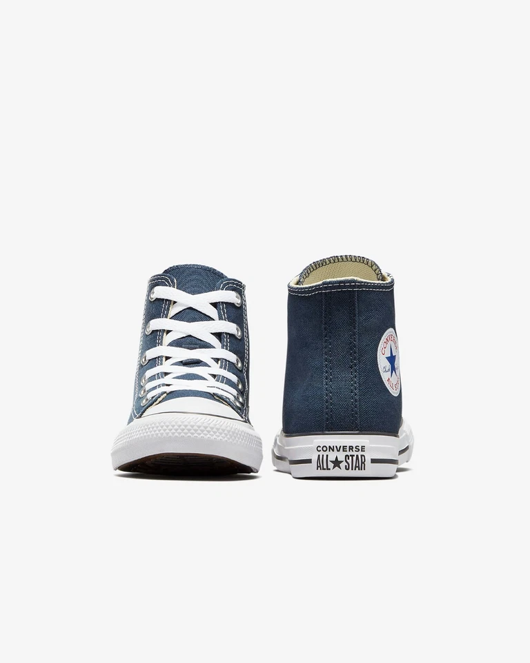 Tênis Converse Chuck Taylor All Star 3J233 azul marinho cano alto juvenil tamanho 12 - Imagem 3 de 4