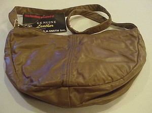 dark tan handbag