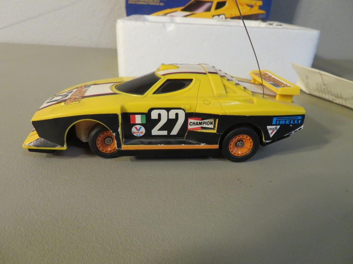 Vintage 1978 Mattel Drive Command Radio Control Lancia Stratos RC