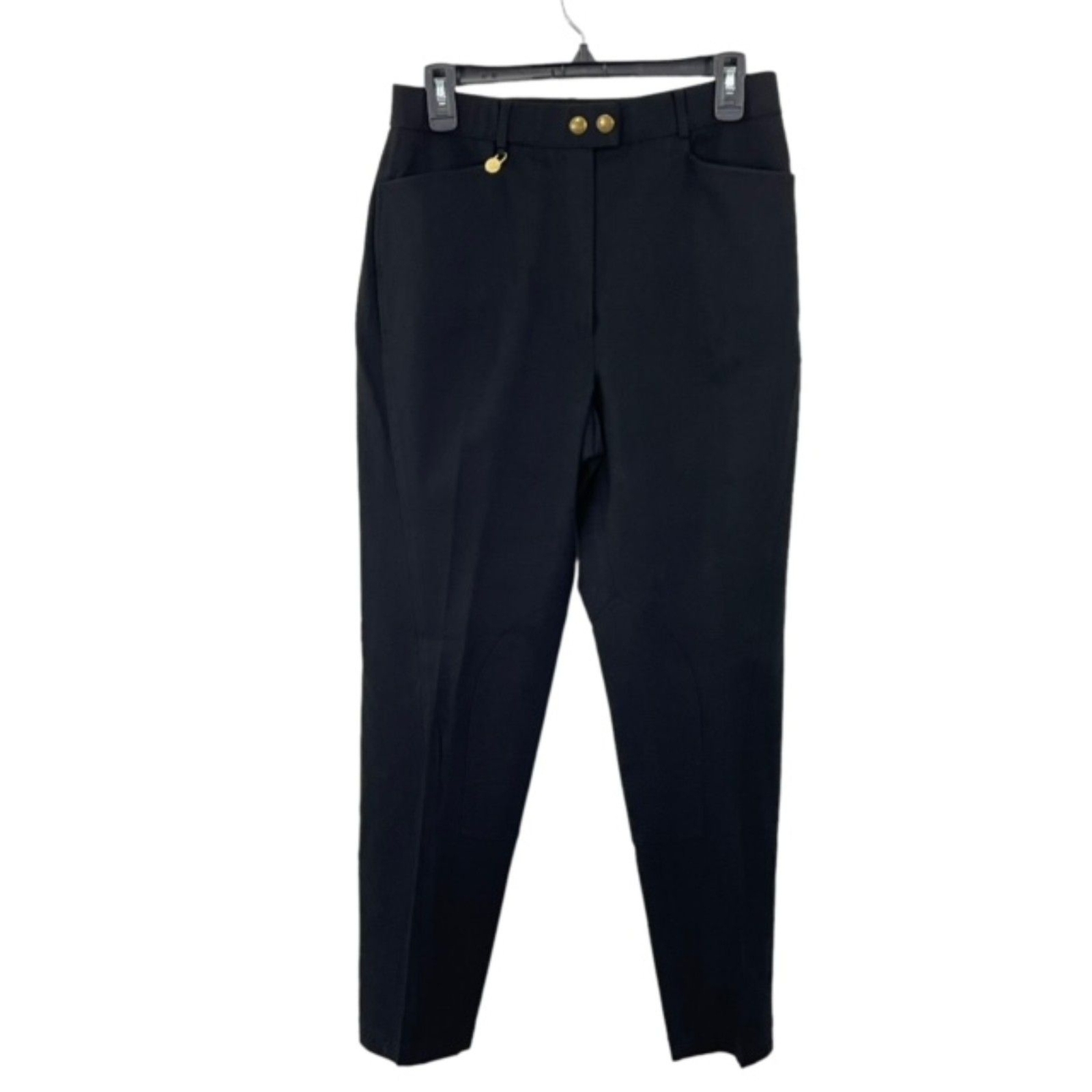 Burberry Vintage Riding Pants Breeches Black Size 12 Women's