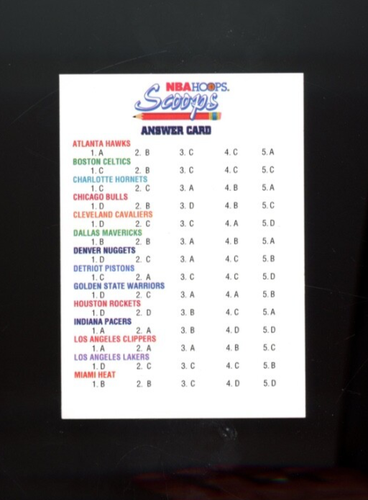 1993-94 NBA Hoops Basketball, Scoops Inserts, HS1 to HS28, U-PICK, NM/M, RB10 - Picture 49 of 50