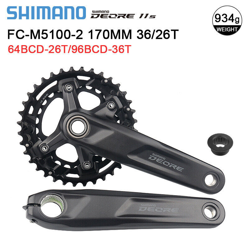 Shimano Deore FC-M5100 1x10 1x11 Speed Crankset 32T 34T 36T Shimano Deore FC-M5100 1x10 1x11 Speed Crankset 32T 34T 36T