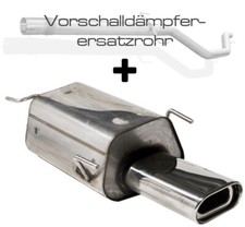 FOX Sportauspuff Racing Komplettanlage ab Kat. Opel Zafira Bj 99-04 135x80mm