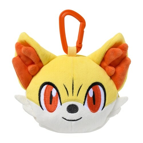 Pokemon Center Original Honwaka Poka Poka Face Pouch Case Fennekin - Bild 1 von 4