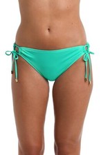 La Blanca Island Goddess Side Loop Hipster Bikini Swimsuit Bottom Seafoam 12