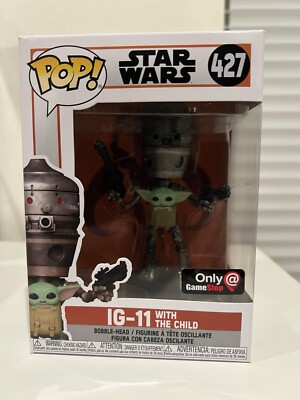 Funko Pop! Star Wars The Mandalorian IG-11 W/ Child #427 Gamestop Exclusive
