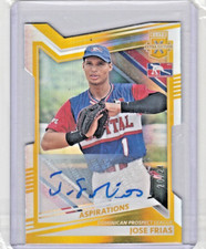 2022 elite extra edition autograph yellow die-cut #'d 20/24 Jose Frias no. 183