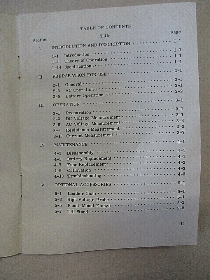 NON-LINEAR SYSTEMS LM SERIES DIGITAL MULTIMETERS INSTRUCTION MANUAL - Image 3 of 4