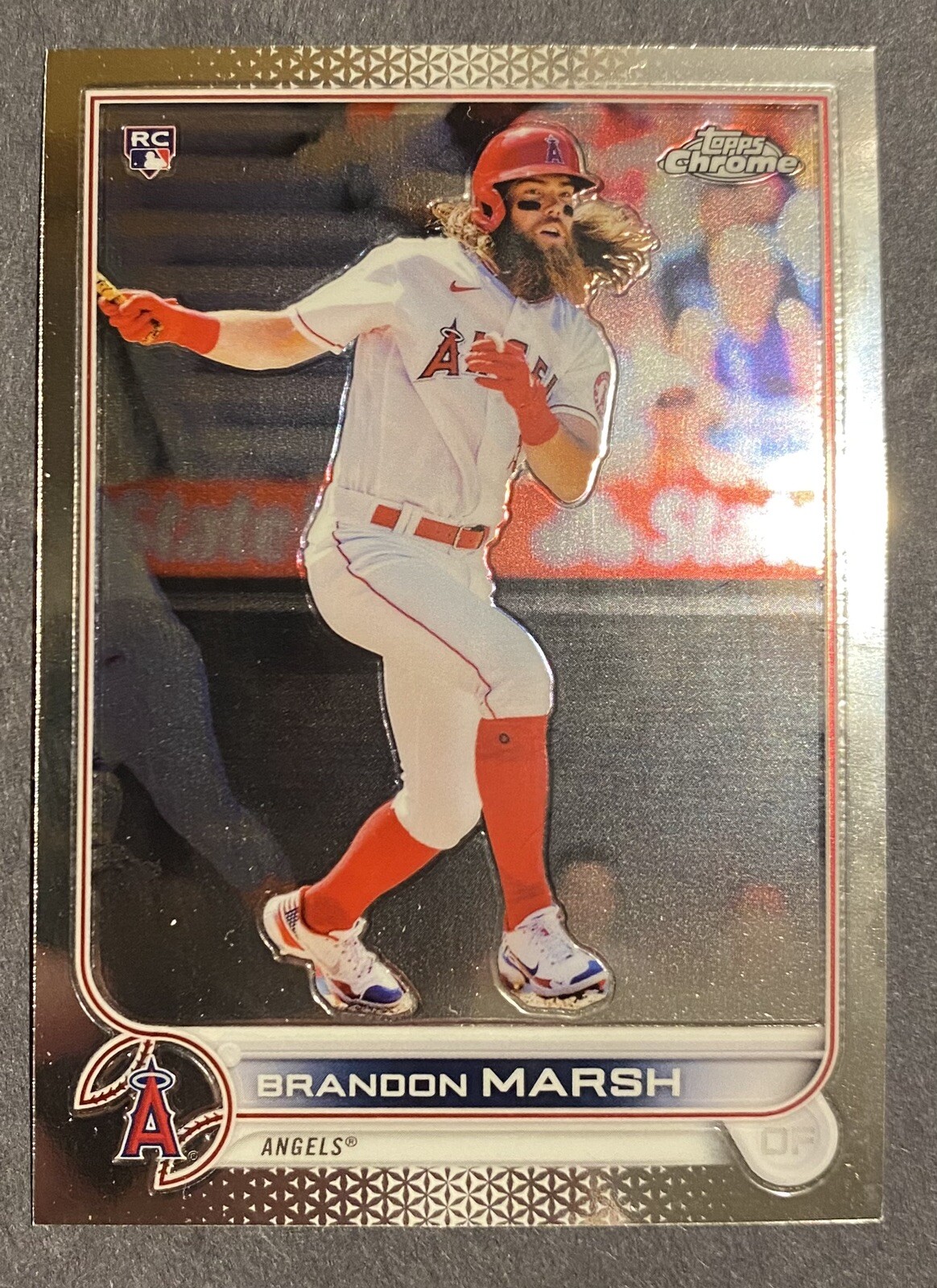 2022 Topps Chrome Brandon Marsh RC #133 Los Angeles Angels Rookie