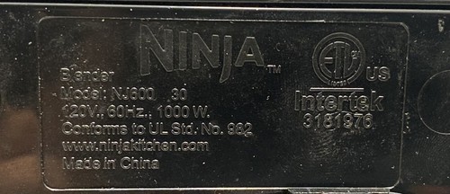 Ninja Blender Professional 1000 Watts NJ600 Pitcher Works Perfect - Picture 4 of 4