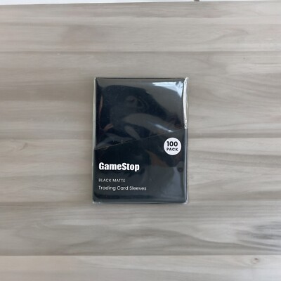 GameStop Trading Card Sleeves, 100 Pack Black Matte 2.6"x3.58" | eBay GameStop Trading Card Sleeves, 100 Pack Black Matte 2.6"x3.58" | eBay