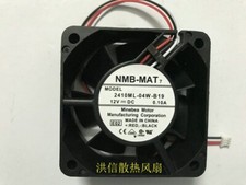 NMB-MAT 6025 2410ML-04W-B19 DC12V 0.10A 60mm 3-wire double ball fan 3pin