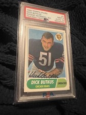 1997 Topps Stars Dick Butkus Auto Autograph Rookie Reprint 