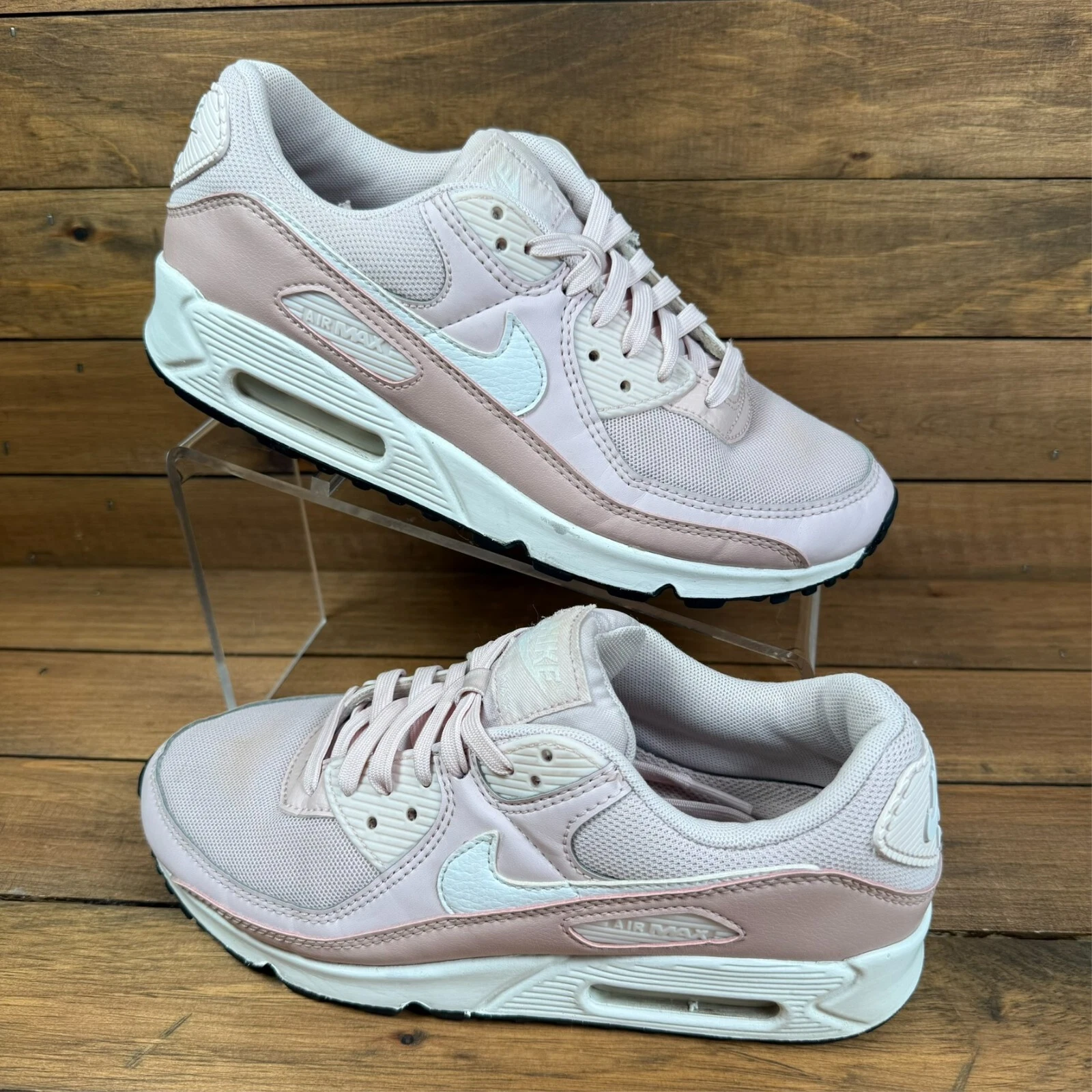Scarpe da corsa sportive Nike Air Max 90 Barely Rose rosa da donna taglia 7 5 sneakers