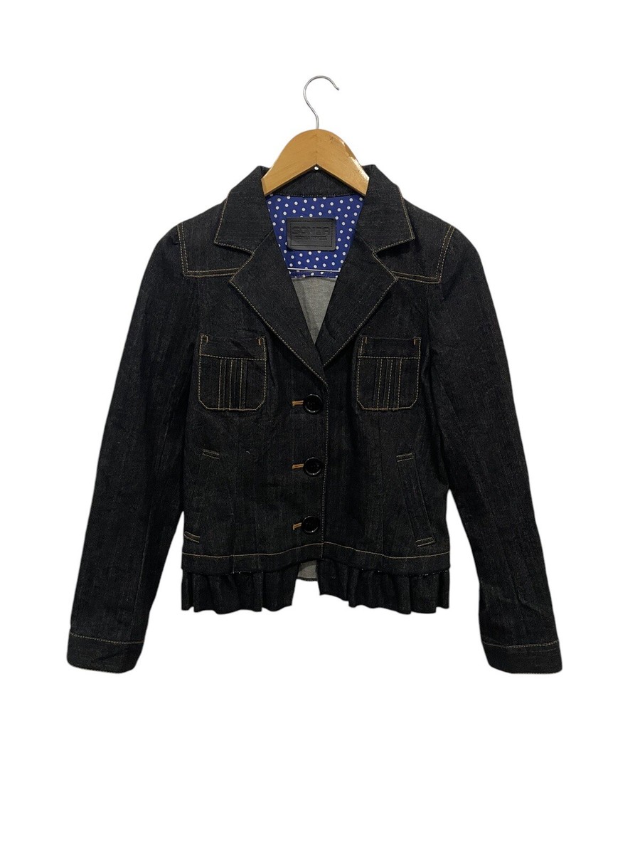 SONIA RYKIEL大きいサイズデニムジャケット VINTAGE SONIA RYKIEL WOMENS DENIM JACKET INDIGO DENIM JACKET