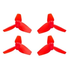 Microheli Plastic 3-Blade Propeller 40mm/1.5mm Shaft CW/CCW Set (RED)