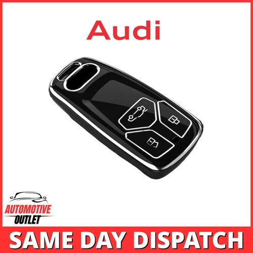 KEY FOB COVER CASE CAR SMART BLACK FOR AUDI A4 B9 A5 A6 8S 8W Q5 Q7 4M S4 S5 TT