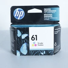 Brand New Genuine HP 61 Tri Color Ink Cartridge Expired 6/2023 Sealed