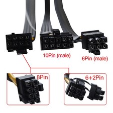60CM Server GPU Video Card Power Cable PCI-E 10pin to 8 6pin For DELL T5820 USA