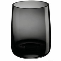 Asa Selection Ajana Vase Windlicht Blumenvase Dekovase Glas Grau GläNzend H 18Cm