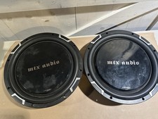 2 MTX Audio TT6512-04 Thunder Round Series 12 Inch Subwoofer 400W Works Great