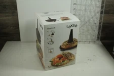 Lekue Bagel Maker Individual Bagel Molds Set of 6 Brown with Manual