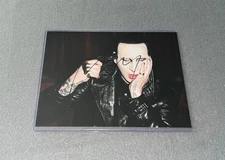 MARILYN MANSON SIGNED AUTOGRAPHED 8X10 COLOR PHOTO COA