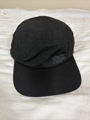 Vanquish Utility 5 Panel Hat Black Polyester Hybrid Performance One Size Black 