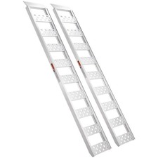 1250lb Precision Built Aluminum Ramps 78x12in Safe Loading Solution