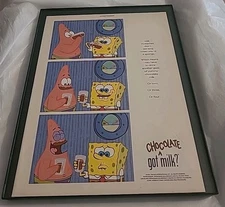 Spongebob Squarepants Patrick Nickelodeon Print Ad 2004 Framed 8.5X11 Wall Art 
