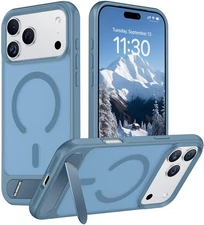 Temdan Designed for iPhone 17 Pro Max Case, Built-in Invisible KickstandCompa...