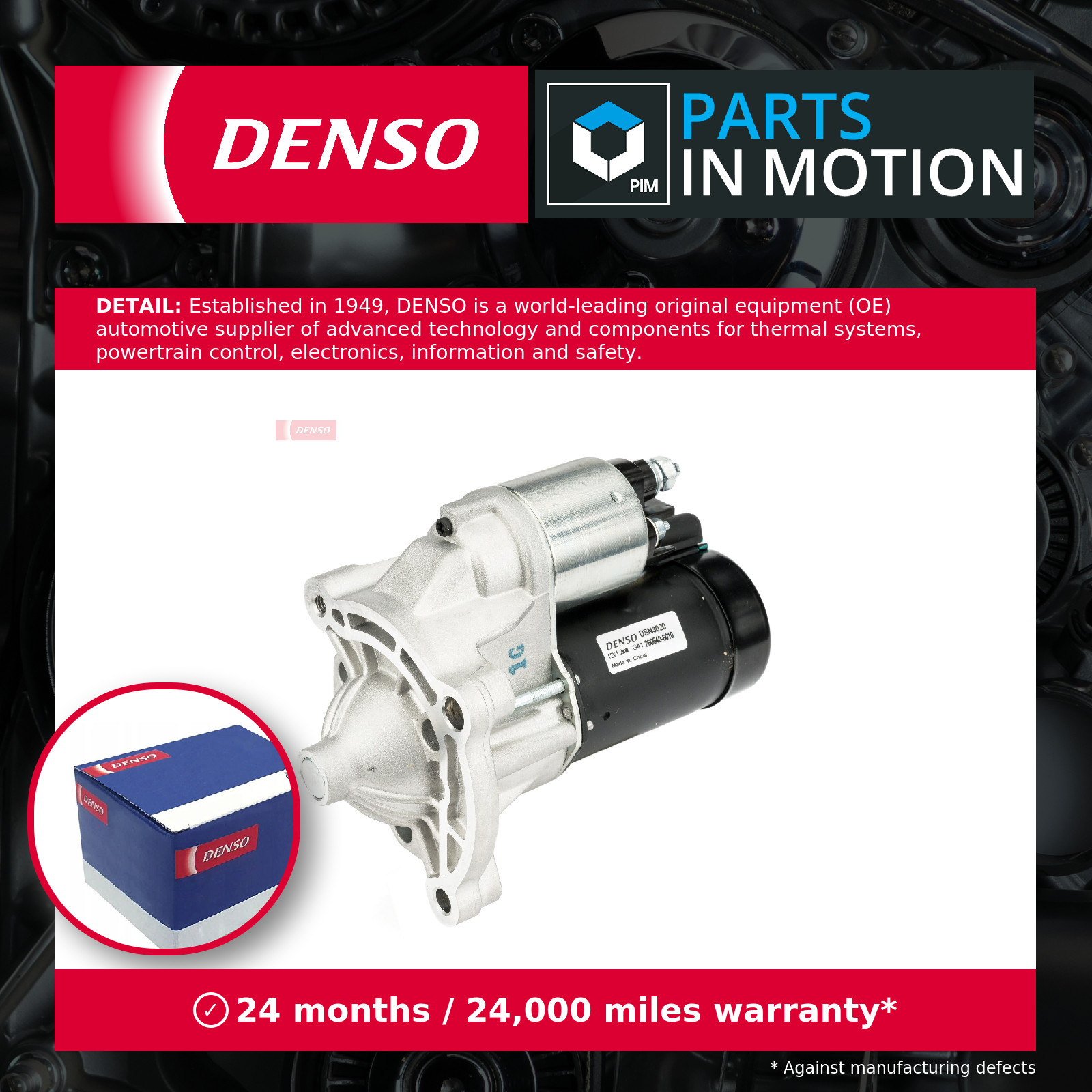 Starter Motor fits CITROEN XSARA PICASSO N68 1.6 99 to 11 Denso 5802C9 5802CG - Image 22