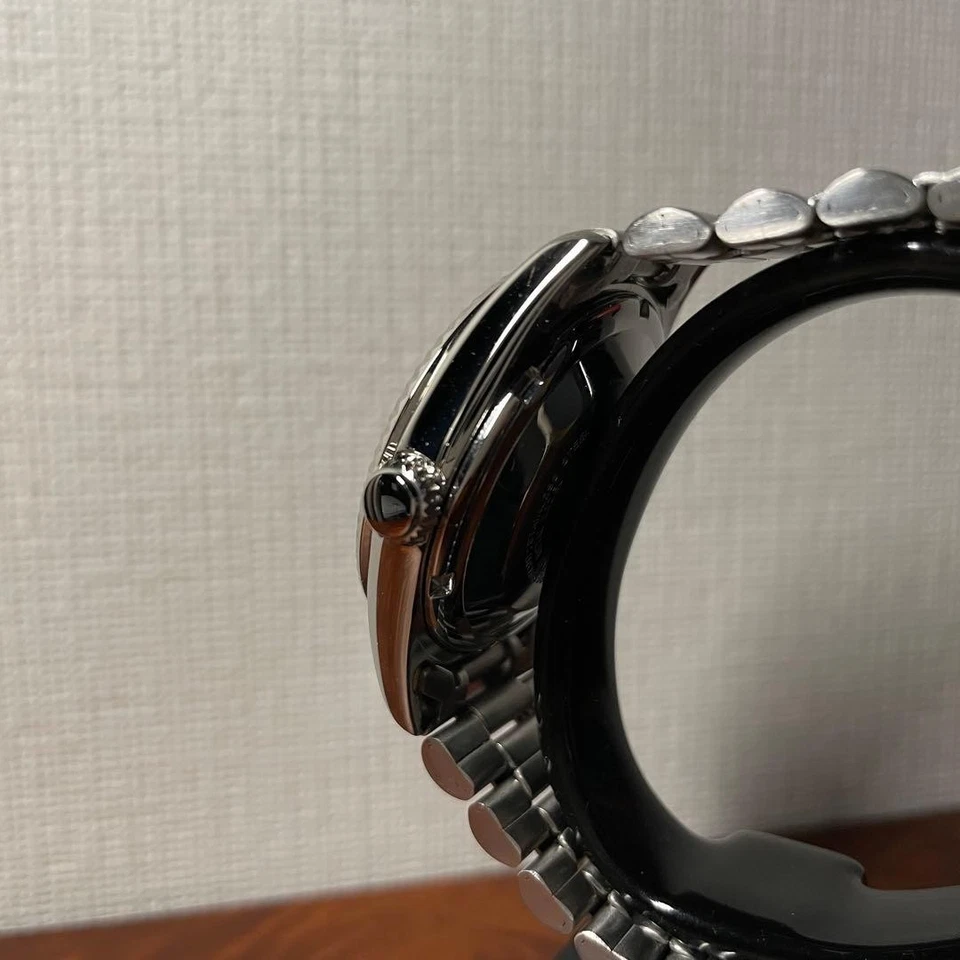 Reloj Pulsera Orient Day Date 46E701-91 Automático Hombre 36mm Negro Usado Foto 2 de 4